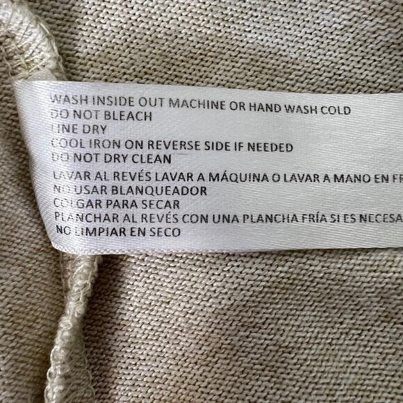 ByDesign Lightweight Sweater Womens XL Beige Paris Cityscape 3/4 Sleeve Top - Picture 7 of 7